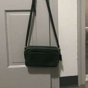 Coach purse in green leather